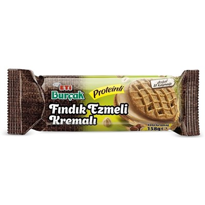 Eti Burçak Fındık Ezmeli Proteinli Bisküvi 158 g x 18 Adet