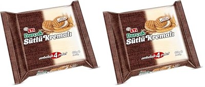Eti Burçak Kremalı Bisküvi 4lü 400 g 2li paket