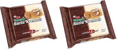 Eti Burçak Kremalı Bisküvi 4lü 400 g 2li paket