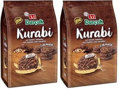 Eti Burçak Kurabiye Kakaolu 150 g 2li paket