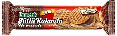 Eti Burçak Sütlü Kakaolu Kremalı Yulaflı Bisküvi (1 x 100 g)