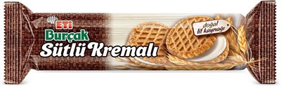 Eti Burçak Sütlü Kremalı Yulaflı Bisküvi 100 g x 12 Adet