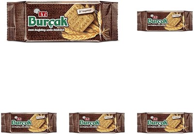 Eti Burçak Tam Buğday Unlu Bisküvi 131 g 5li paket