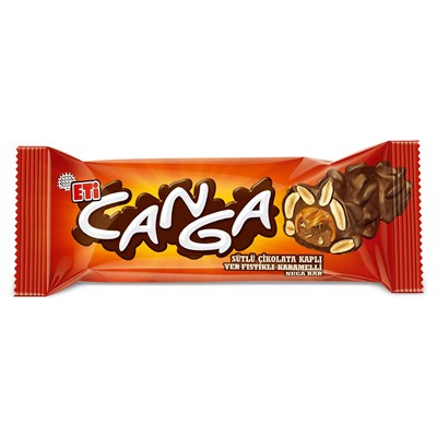 Eti Canga Yer Fıstıklı Karamelli Nuga Bar 45 g x 24 Adet