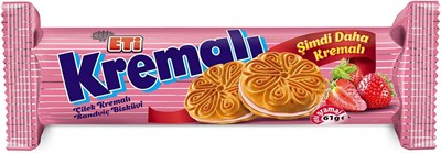 Eti Çilekli Kremalı Bisküvi 61 g x 24 Adet