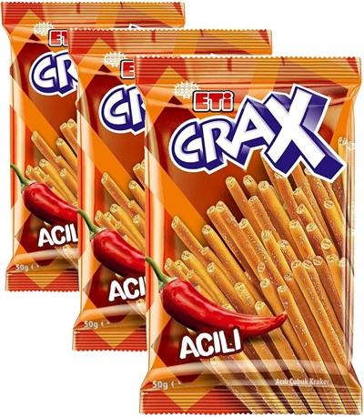 Eti Crax Acılı Kraker 50 g (2 paketi)