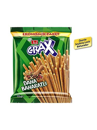 Eti Crax Baharatlı Çubuk Kraker 175 g 5li paket