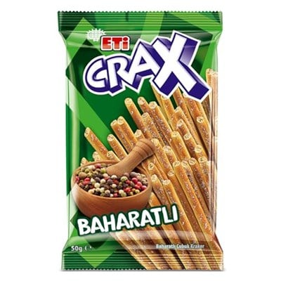 Eti Crax Baharatlı Çubuk Kraker 50 g x 20 Adet