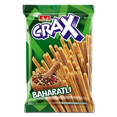 Eti Crax Baharatlı Çubuk Kraker 80 g x 17 Adet