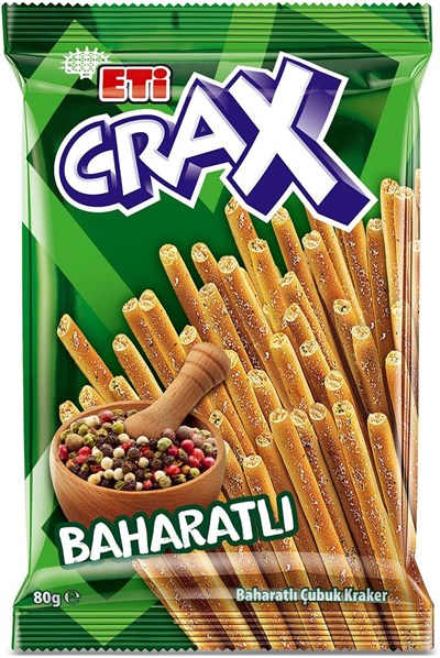 Eti Crax Baharatlı Çubuk Kraker 80 g x 17 Adet