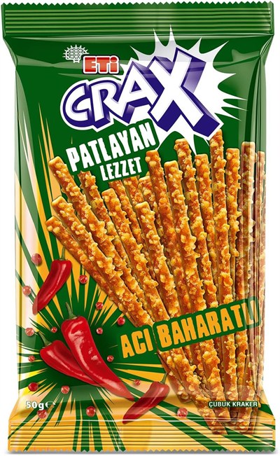 Eti Crax Patlayan Lezzet Acı Baharatlı Çubuk 50 g
