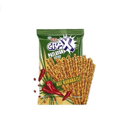 Eti Crax Patlayan Lezzet Acı Baharatlı Çubuk 50 g 5li paket