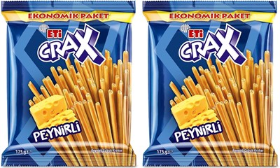 Eti Crax Peynirli Çubuk Kraker 175 g 2li paket
