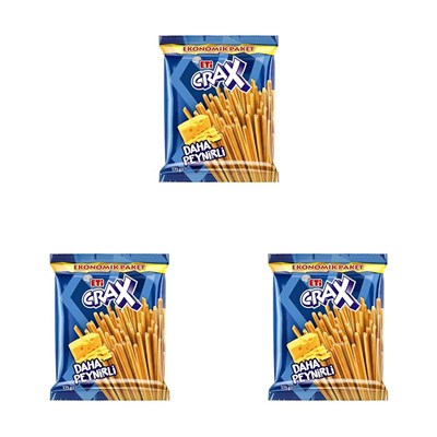 Eti Crax Peynirli Çubuk Kraker 175 g 3lü paket