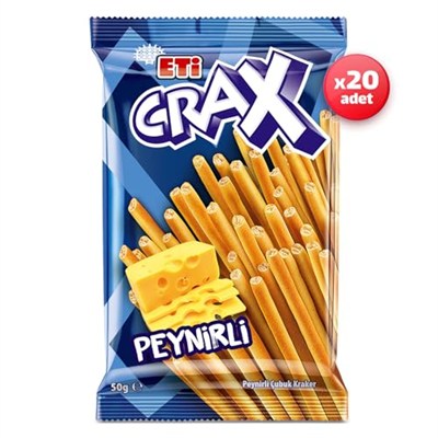 Eti Crax Peynirli Çubuk Kraker 50 g x 20 Adet