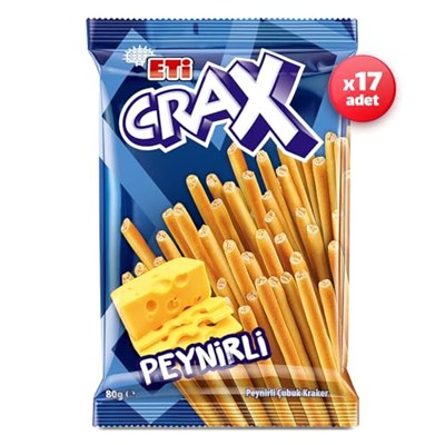 Eti Crax Peynirli Çubuk Kraker 80 g x 17 Adet