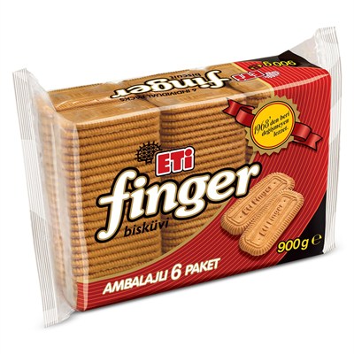 Eti Finger Bisküvi 6 x 150 g