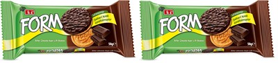 Eti Form Çikolata Kaplı Lifli Bisküvi 50 g 2li paket