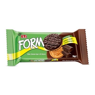 Eti Form Çikolata Kaplı Lifli Bisküvi 50 g