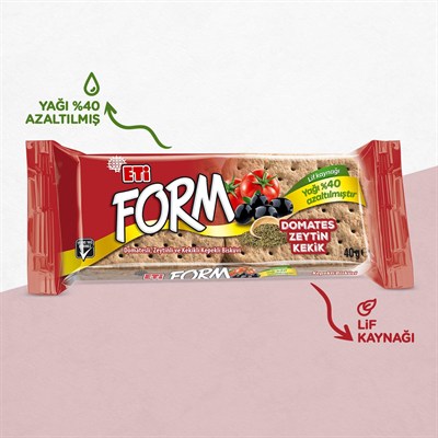 Eti Form Domatesli Zeytinli ve Kekikli Kepekli Bisküvi 40 g