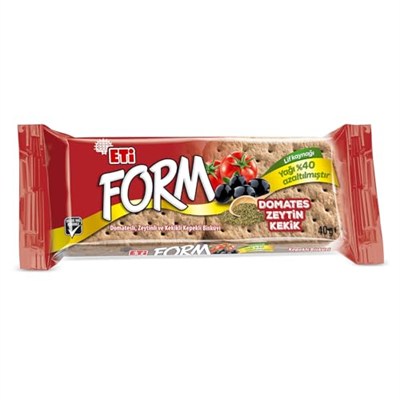 Eti Form Domatesli Zeytinli ve Kekikli Kepekli Bisküvi 40 g x 24 Adet