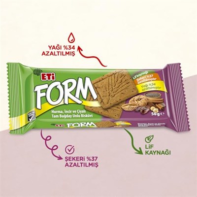 Eti Form Hurma İncir ve Çiyalı Bisküvi 50 g