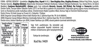 Eti Form Kepekli Bisküvi 5 x 45 g 2li paket