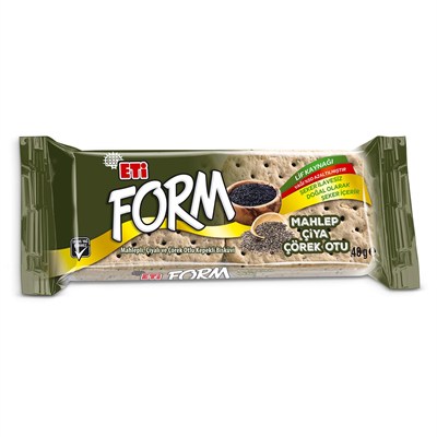 Eti Form Mahlepli Çiyalı ve Çörek Otlu Kepekli Bisküvi 40 g