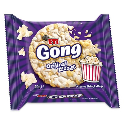 Eti Gong Orijinal Lezzet Mısır ve Pirinç Patlağı 40 g x 18 Adet