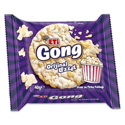 Eti Gong Orijinal Lezzet Mısır ve Pirinç Patlağı 40 g x 18 Adet