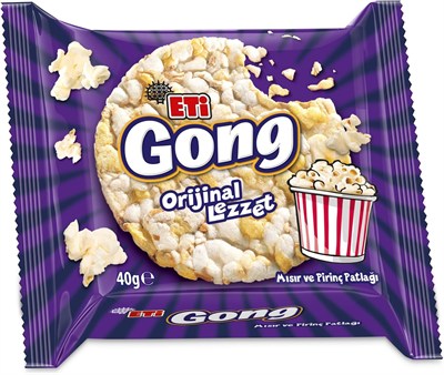 Eti Gong Orijinal Lezzet Mısır ve Pirinç Patlağı 40 g x 18 Adet