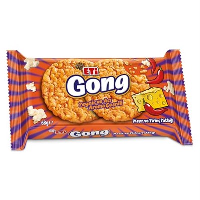 Eti Gong Peynirli Acılı Mısır ve Pirinç Patlağı 68 g