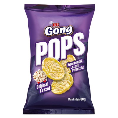 Eti Gong Pops Orijinal Lezzet Mısır Patlağı 80 g x 10 Adet