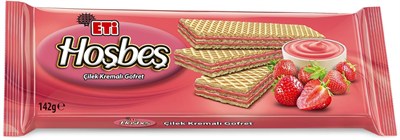 Eti Hoşbeş Çilek Kremalı Gofret 142 g