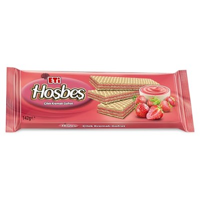Eti Hoşbeş Çilek Kremalı Gofret 142 g