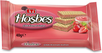 Eti Hoşbeş Çilek Kremalı Gofret 40 g x 24 Adet