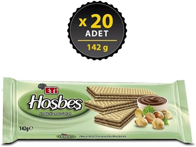 Eti Hoşbeş Fındık Kremalı Gofret 142 g x 20 Adet