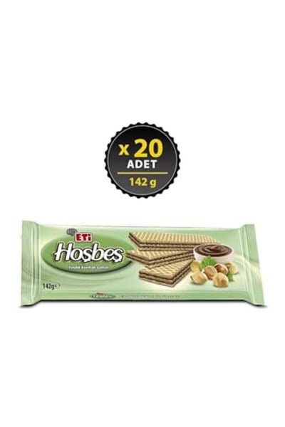 Eti Hoşbeş Fındık Kremalı Gofret 142 g x 20 Adet