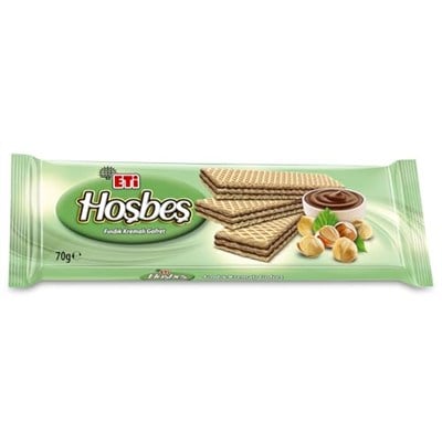 Eti Hoşbeş Fındık Kremalı Gofret 70 g x 12 Adet