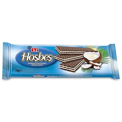 Eti Hoşbeş Hindistan Cevizi Kremalı Gofret 70 g