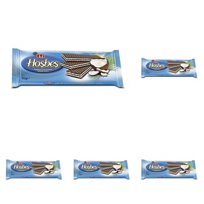 Eti Hoşbeş Hindistan Cevizi Kremalı Gofret 142 g 5li paket