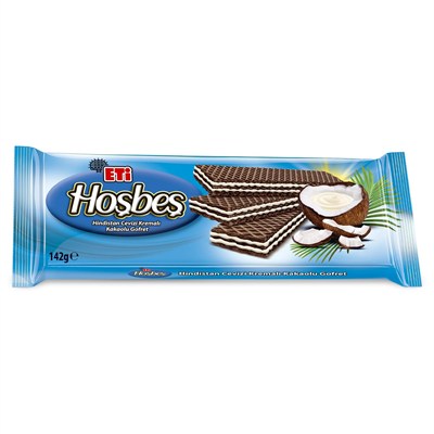 Eti Hoşbeş Hindistan Cevizi Kremalı Gofret 142 g Tekli Paket