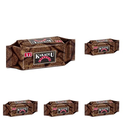 Eti Kakaolu Bisküvi 125 gr 5li paket