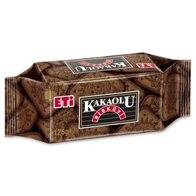 Eti Kakaolu Bisküvi 125 gr Tekli Paket