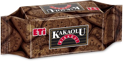 Eti Kakaolu Bisküvi 125 gr Tekli Paket