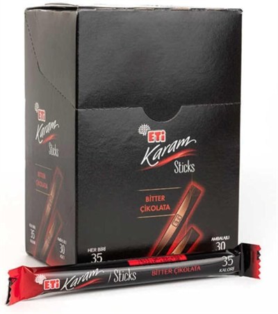 Eti Karam Sticks Bitter Çikolata 7 Gr X 30 Adet