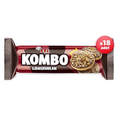 Eti Kombo Lokmalık Bisküvi 84 g x 18 Adet - Seçenekler: 1 Adet, 1 Adet (4 paketi), x18, x18 (2 paketi)