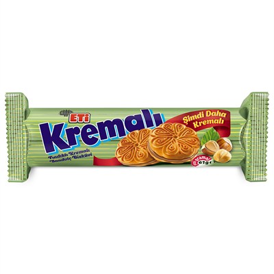 Eti Kremalı Fındıklı Bisküvi 61 g