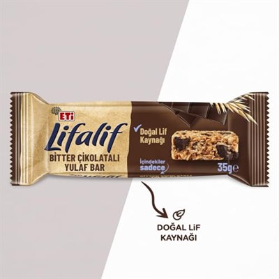 Eti Lifalif Bitter Çikolatalı Yulaf Bar 35 g