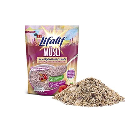 Eti Lifalif İnce Öğütülmüş Müsli Hibiskuslu 250 g